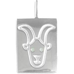 Design Letters Capricorn Zodiac Charm - Silver