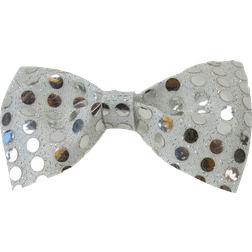 Bristol Novelty Sequin Bow Tie Silver