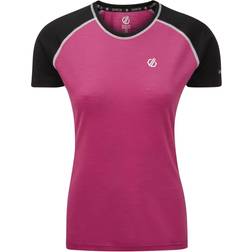 Dare 2b Fixate Wool T-shirt Women - Active Pink Black