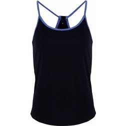 Tridri Yoga Vest Women - French Navy/Blue Melange