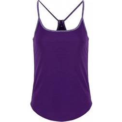 Tridri Yoga Vest Women - Bright Purple/Purple Melange