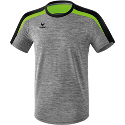 Erima Liga 2.0 T-shirt Men - Grey Marl/Black/Green Gecko