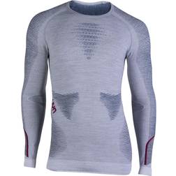 UYN Ambityon Underwear Shirt Men - White Melange/Avio/Bordeaux