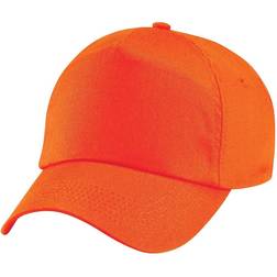 Beechfield Unisex Plain Original 5 Panel Baseball Cap 2-pack - Orange