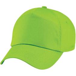 Beechfield Unisex Plain Original 5 Panel Baseball Cap 2-pack - Lime Green