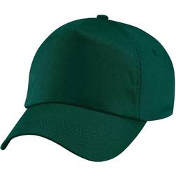 Beechfield Unisex Plain Original 5 Panel Baseball Cap 2-pack - Bottle Green