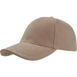 Atlantis Liberty Sandwich Heavy Brush 6 Panel Cap - Khaki/Khaki