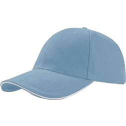 Atlantis Liberty Sandwich Heavy Brush 6 Panel Cap - Light Blue