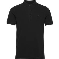 AllSaints Reform Short Sleeve Polo Shirt - Black