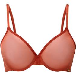 Gossard Glossies Sheer Moulded Bra - Cayenne