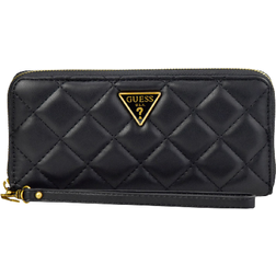 Guess Cessily Quilted Maxi Wallet - Black