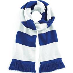 Beechfield Varsity Unisex Winter Scarf - Bright Royal/White