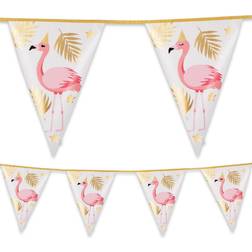 Boland Folienwimpelkette Flamingo 4m