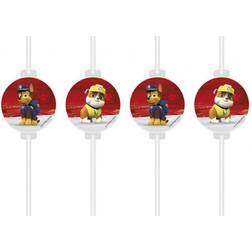 Procos Paw Patrol Ready for Action, Pappsugrör 4-pack