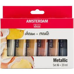 Amsterdam Standard Series Acrylic Paint Metallic Set 6x20ml