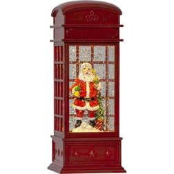 Star Trading Telephone Booth with Santa Weihnachtsleuchte 22cm