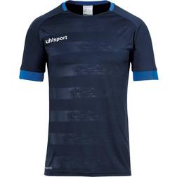 Uhlsport Division II Short Sleeve Jersey Kids - Navy/Azure Blue