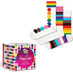 Happy Socks Pride Socks Gift Set 3-pack - White
