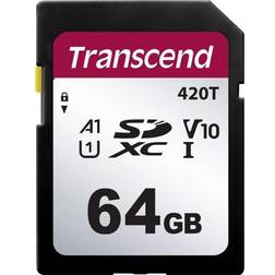 Transcend 420T SDXC Class 10 UHS-I U1 V10 A1 64GB