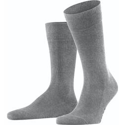 Falke Family Mens Cotton Socks - Light Grey Mel