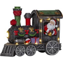 Star Trading Loke Train with Santa Claus Pyntefigur 14cm