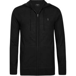 AllSaints Mode Merino Zip Hoodie - Black