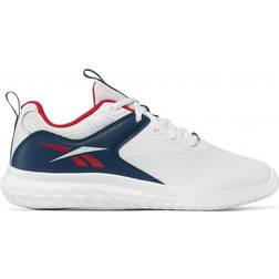 Reebok Kid's Rush Runner 4 - Cloud White/Vector Navy/Vector Red