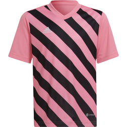 Adidas Kid's Entrada 22 Graphic Jersey - Semi Pink Glow/Black