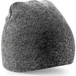 Beechfield Plain Basic Knitted Winter Beanie Hat - Antique Grey