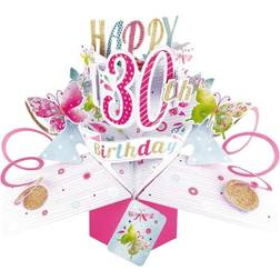 Decor 30th Birthday Butterflies 3D Pop Up Card