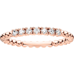 Thomas Sabo Dots Ring - Rose Gold/Transparent