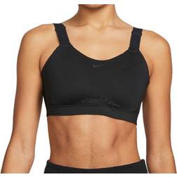 Nike Dri-FIT Alpha High-Support Padded Adjustable Sports Bra - Black/Dark Smoke Grey