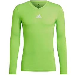 Adidas Team Base Long Sleeve T-shirt Men - Solar Green