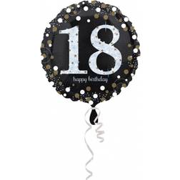 Vegaoo Svart 18-års heliumballong