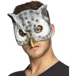 Boland 56735 Semi-Mask Owl Shaped 24 x 17 cm Grey