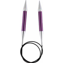 Knitpro KP47198 Zing: Knitting Pins: Circular: Fixed: 120cm x 10.00mm, Aluminium, Multi-Colour, 10mm