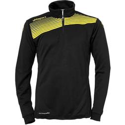 Uhlsport Liga 2.0 1/4 Zip Sweatshirt Kids - Black/Lime Yellow