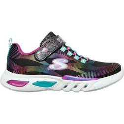 Skechers Glow Brites Child Girls Trainers - Black