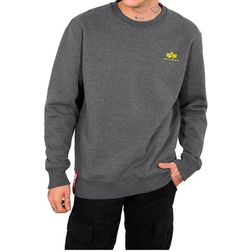 Alpha Industries Basic Small Logo Sweatshirts - Charcoal Heather