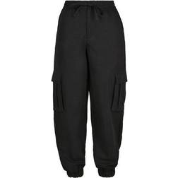 Urban Classics Ladies Viscose Twill Cargo Pants - Black