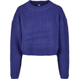 Urban Classics Ladies Wide Oversize Sweater - Blue Purple