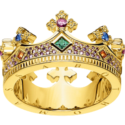 Thomas Sabo Crown Ring - Gold/Multicolour