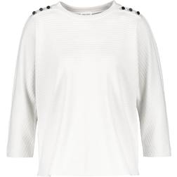 Gerry Weber Decorative Buttons Long Sleeve Top - Off White