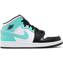 Nike Air Jordan 1 Mid GS - White/Tropical Twist/Black