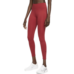 Nike Dri-Fit One Mid-Rise Leggings Women - Pomegranate/Black