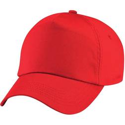 Beechfield Unisex Plain Original 5 Panel Baseball Cap - Bright Red