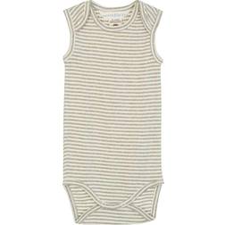 Serendipity Baby Tank Stripe Body - Sage/Offwhite (3646)