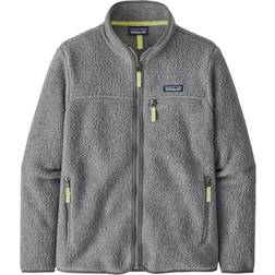 Patagonia Women's Retro Pile Jacket - Salt Grey w/Jellyfish Yellow