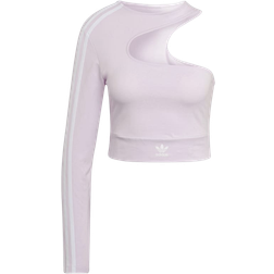 Adidas Women's Originals Cropped Long-Sleeve Top - Almost Pink