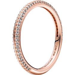 Pandora Me Pavé Ring - Rose Gold/Transparent